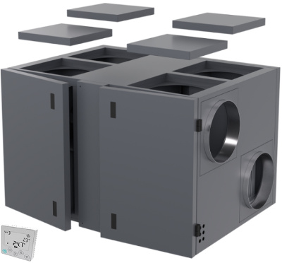 Вентиляционная установка Zilon ZPVR-N 3200 UEL EC с роторным рекуператором